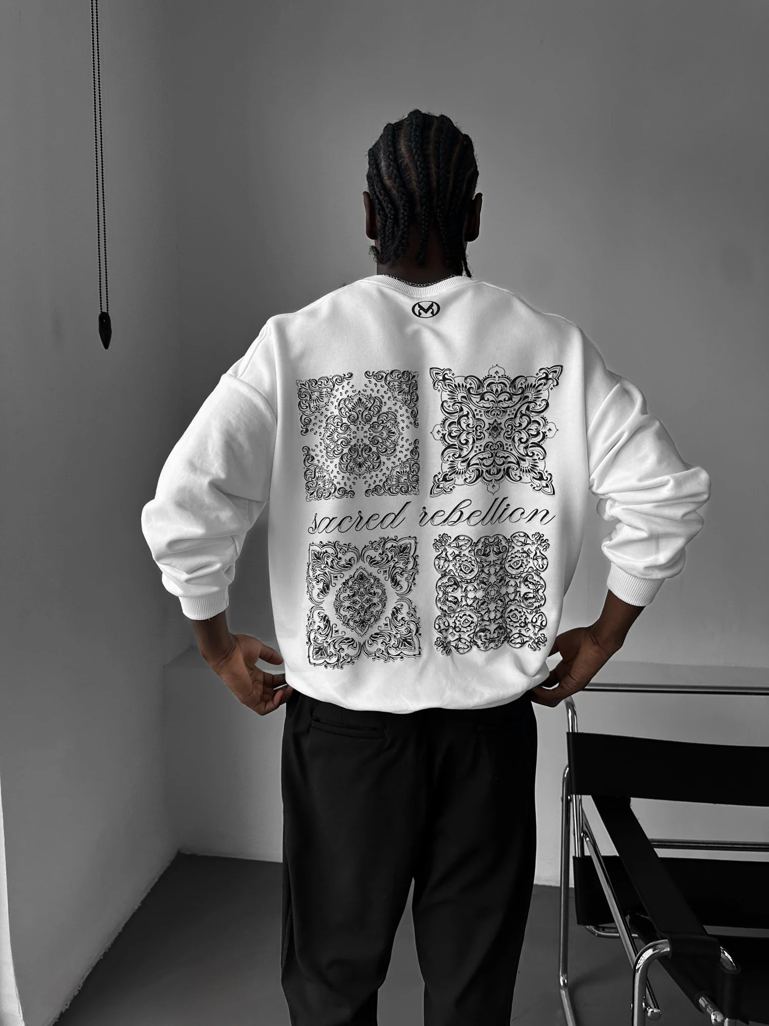 Oversize Sacred Rebellion Sweater - Ecru - Image 6