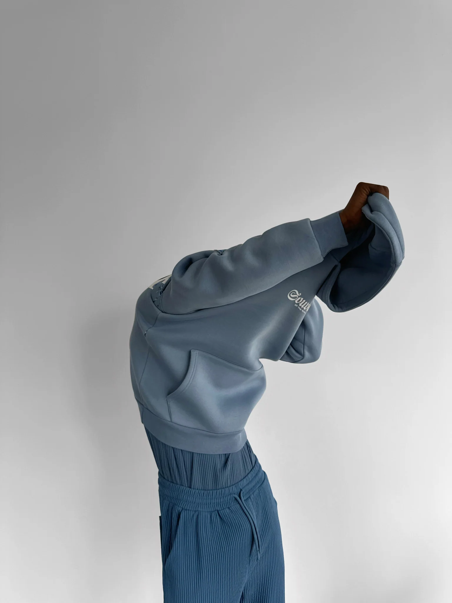 Oversize Souvenir Hoodie - Faded Denim - Image 3