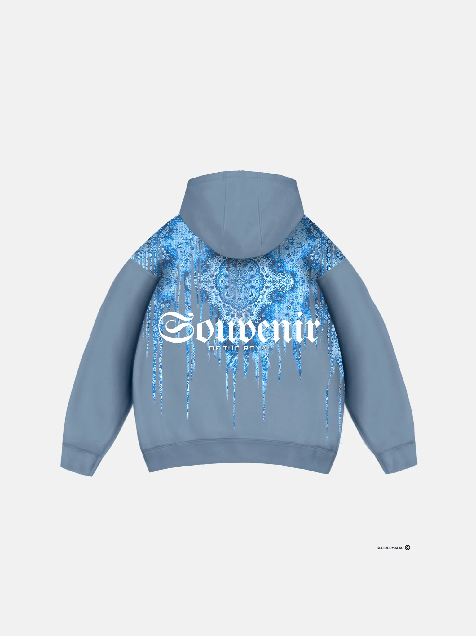 Oversize Souvenir Hoodie - Faded Denim - Image 4