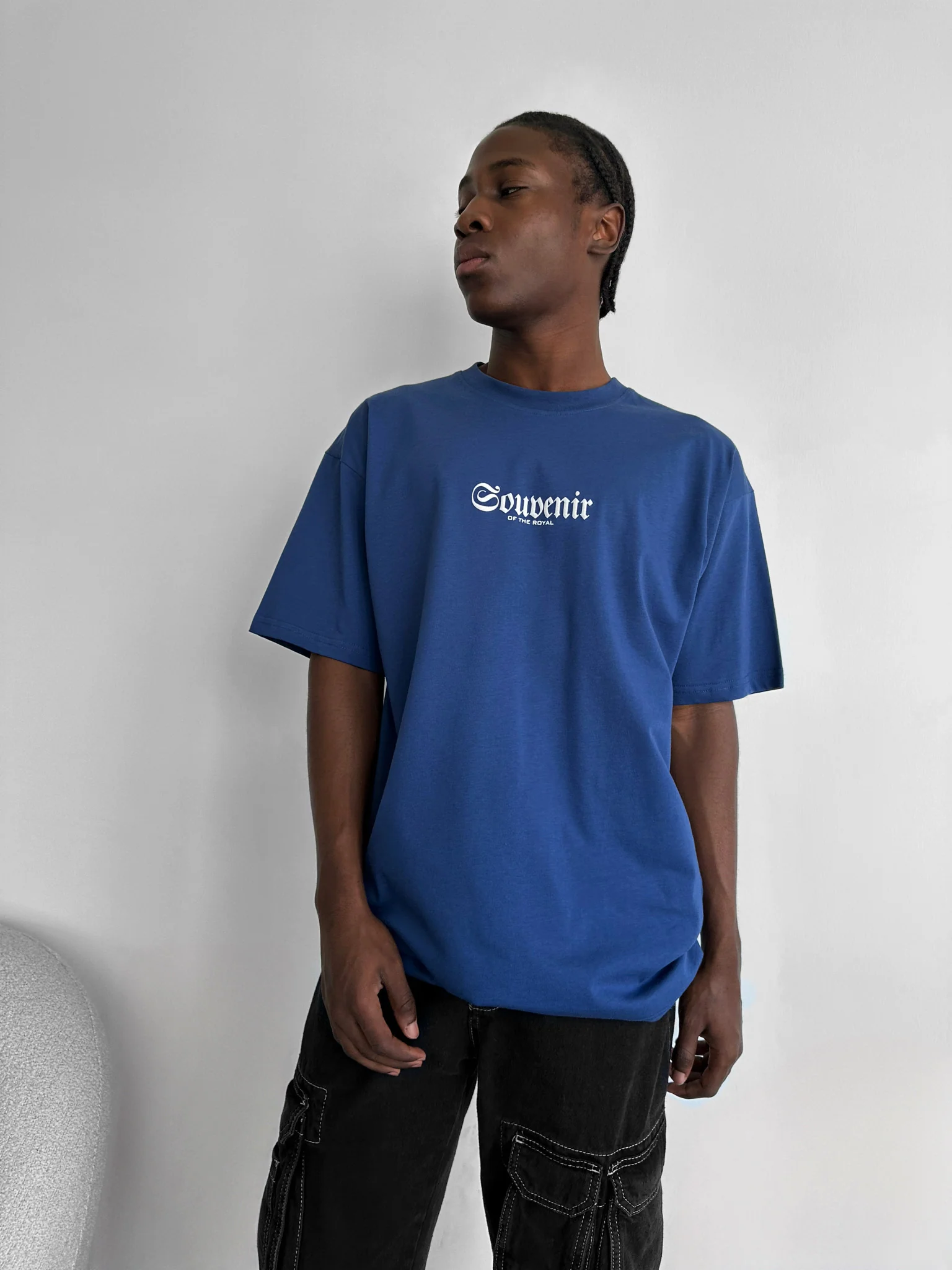 Oversize Souvenir T-Shirt - Navy Peony - Image 4