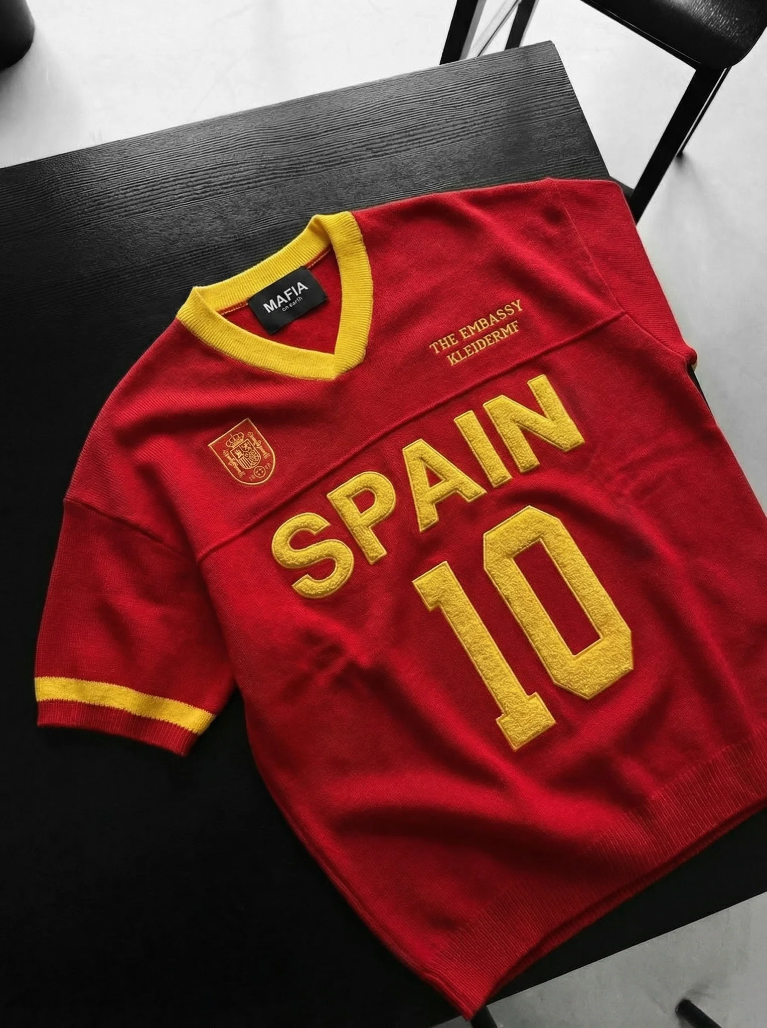 Oversize Spain Knit T-shirt - Red