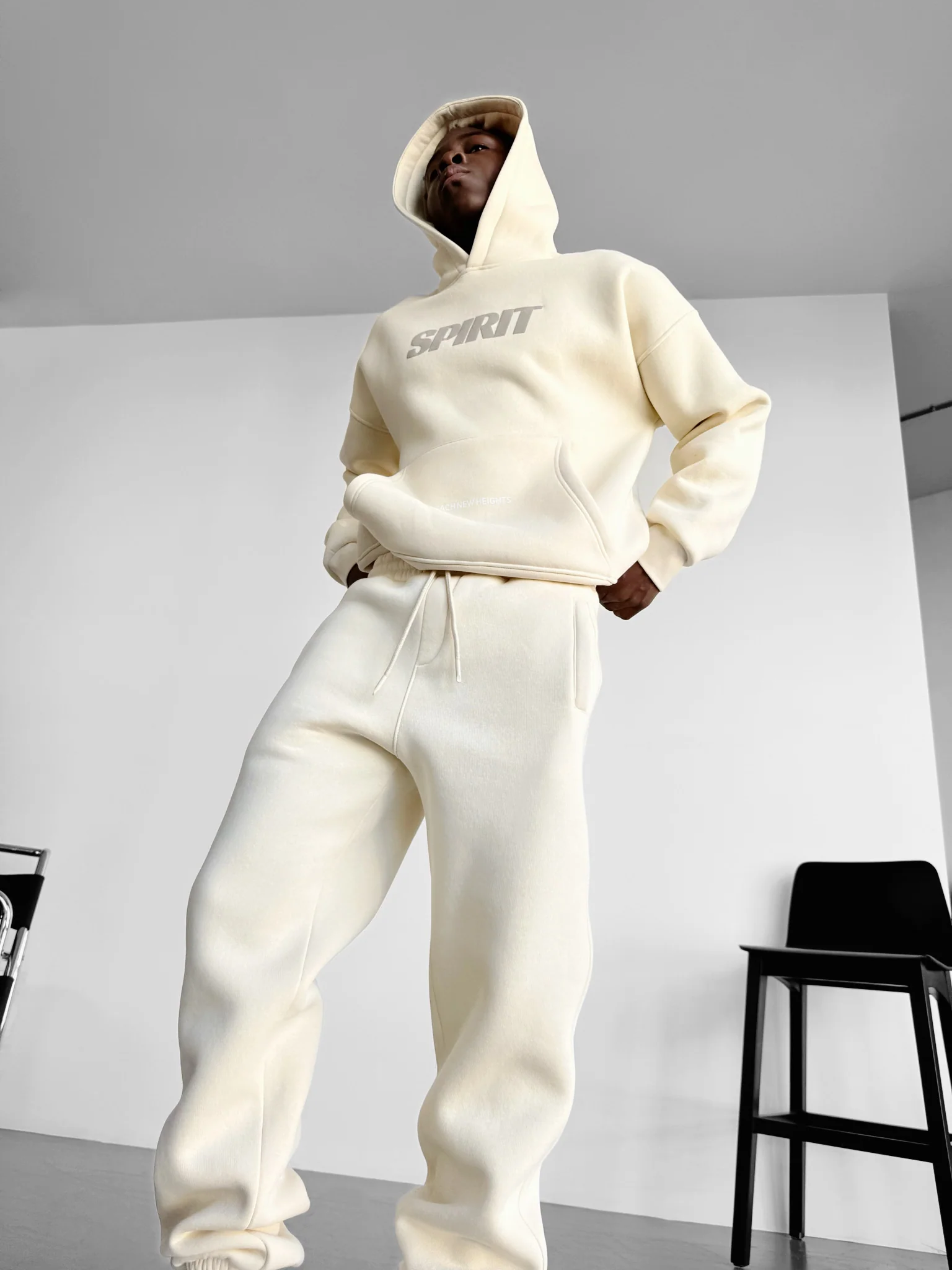 Oversize Spirit Hoodie - Antique White - Image 3