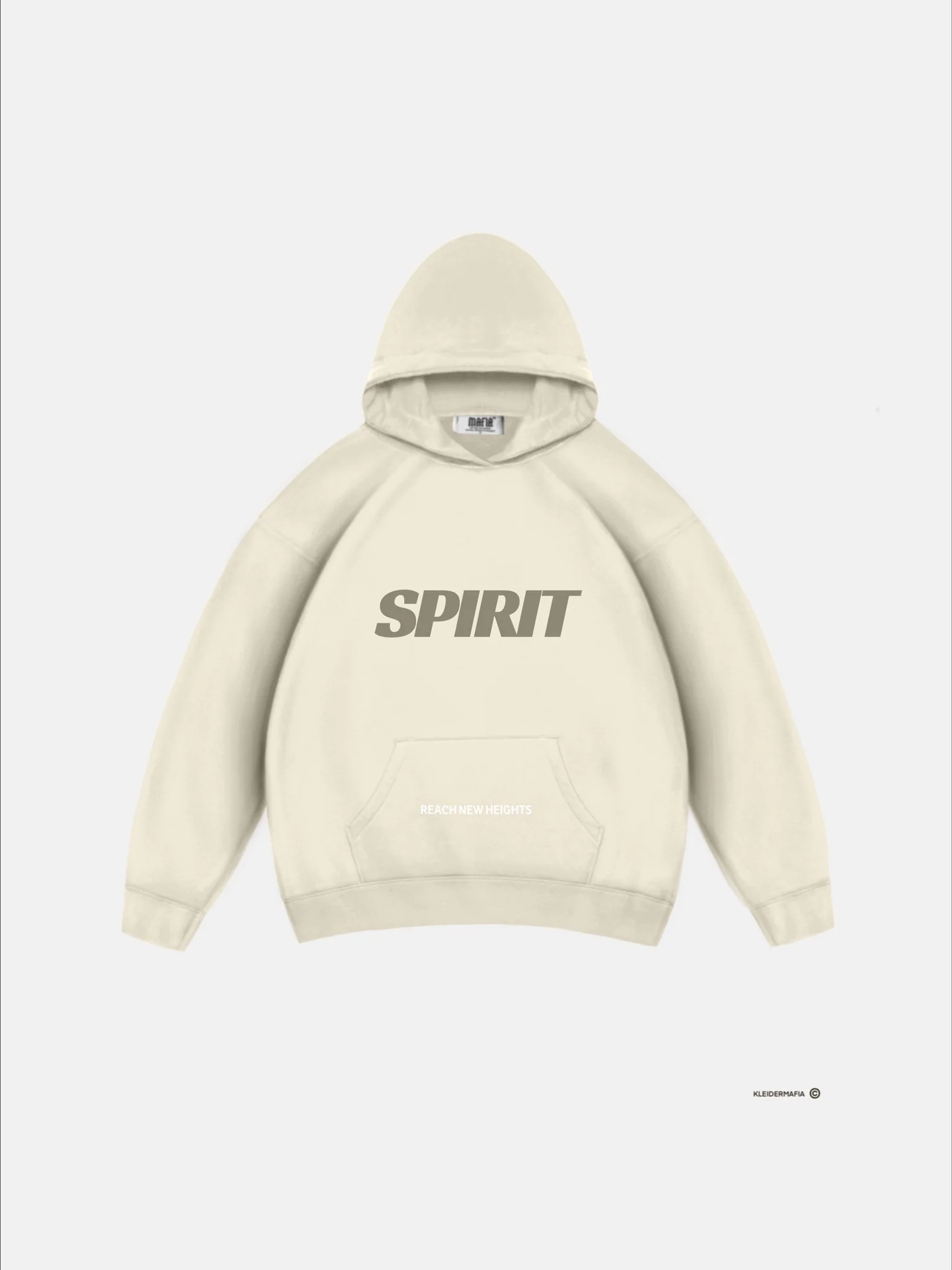 Oversize Spirit Hoodie - Antique White - Image 7