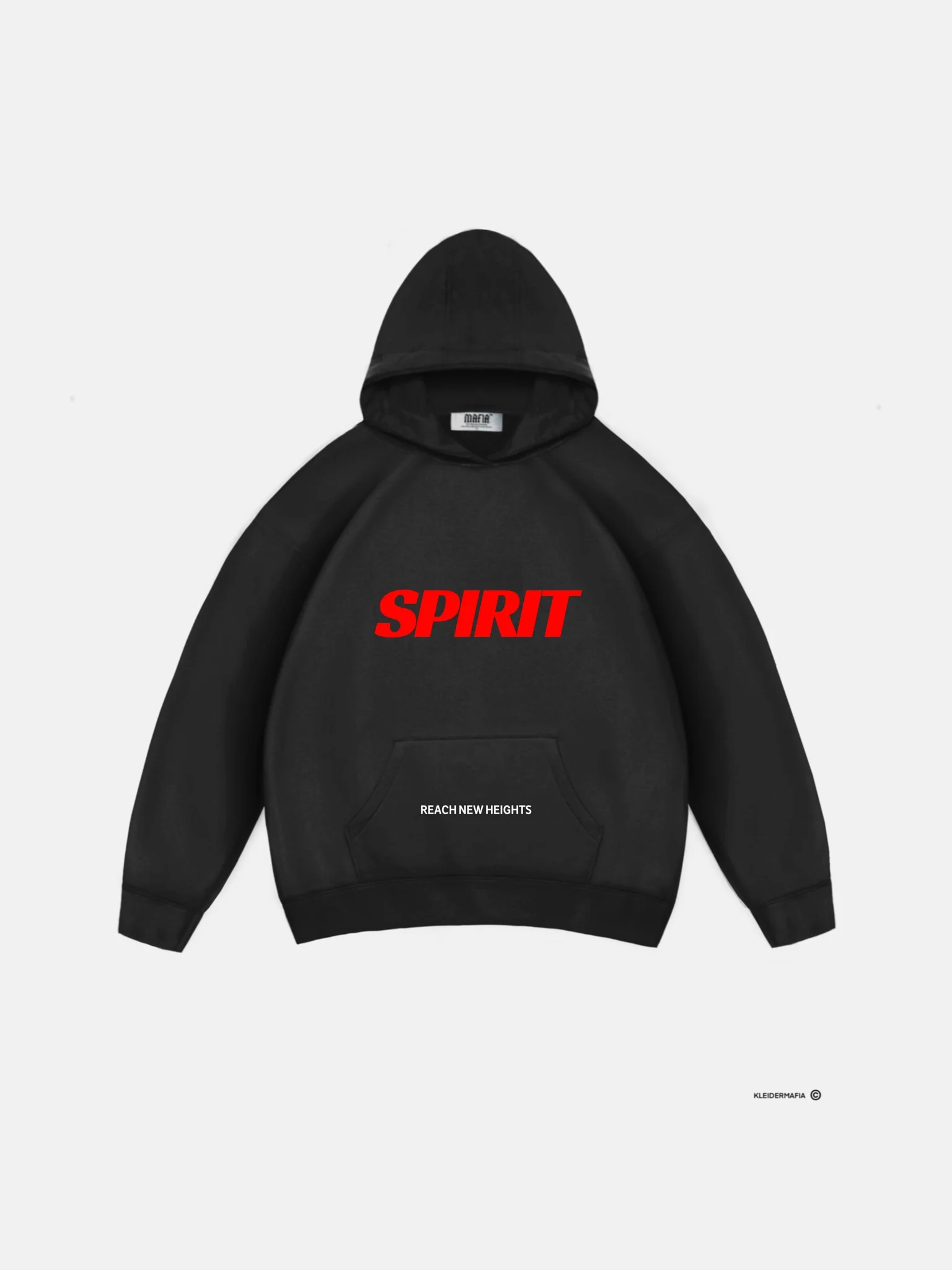 Oversize Spirit Hoodie - Black - Image 6