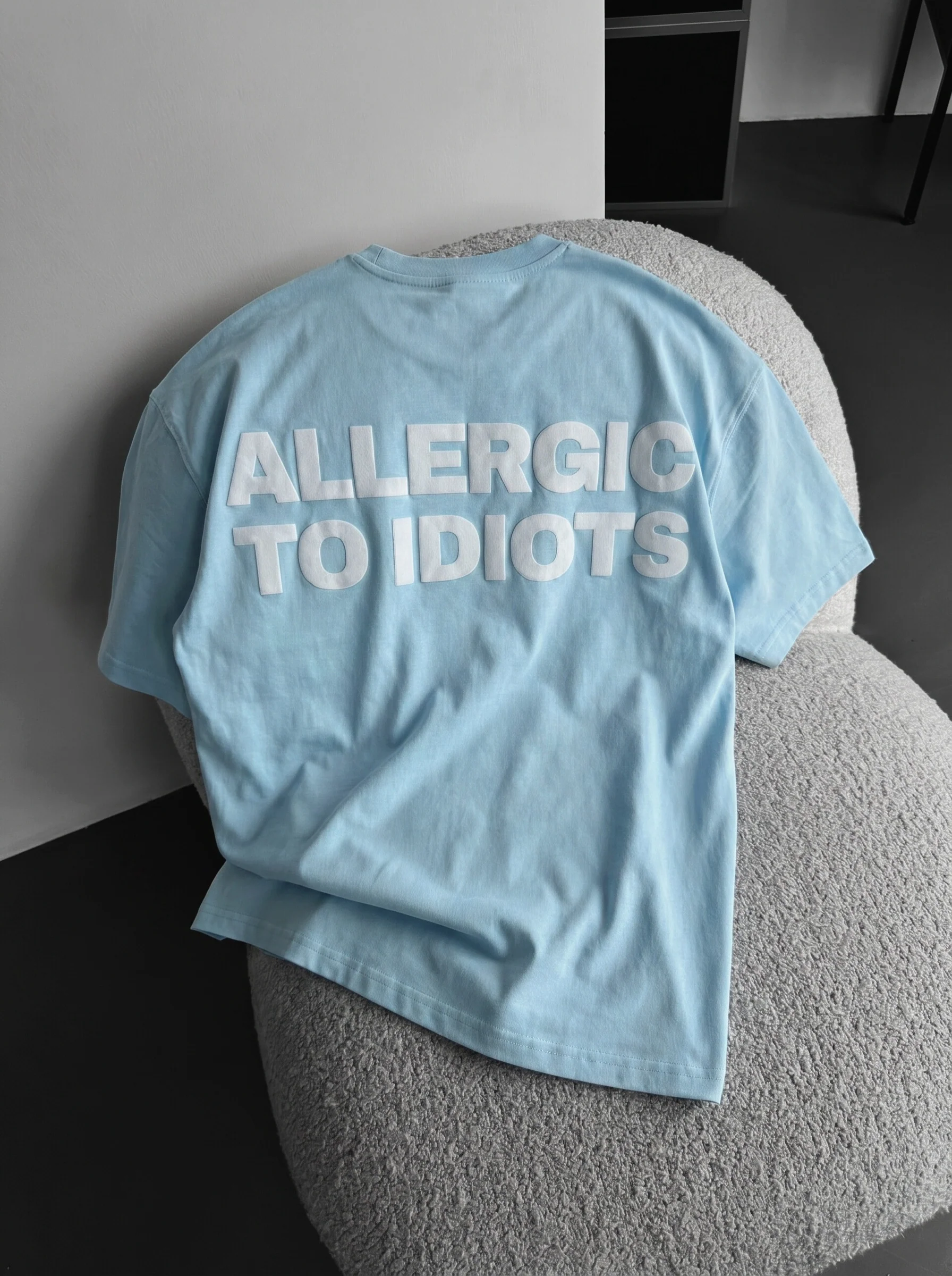 Oversize Statement T-shirt - Blue