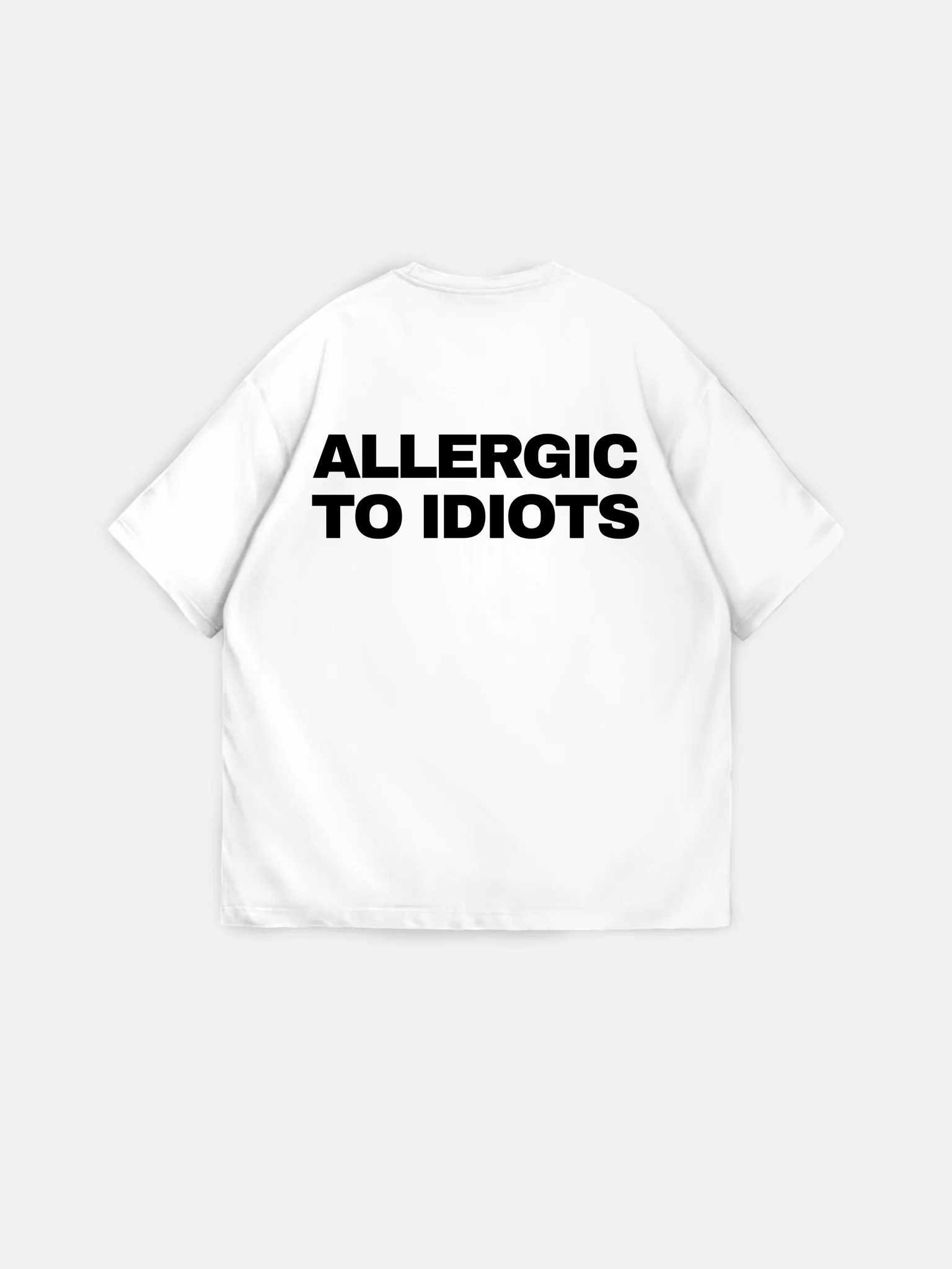 Oversize Statement T-shirt - Ecru - Image 7