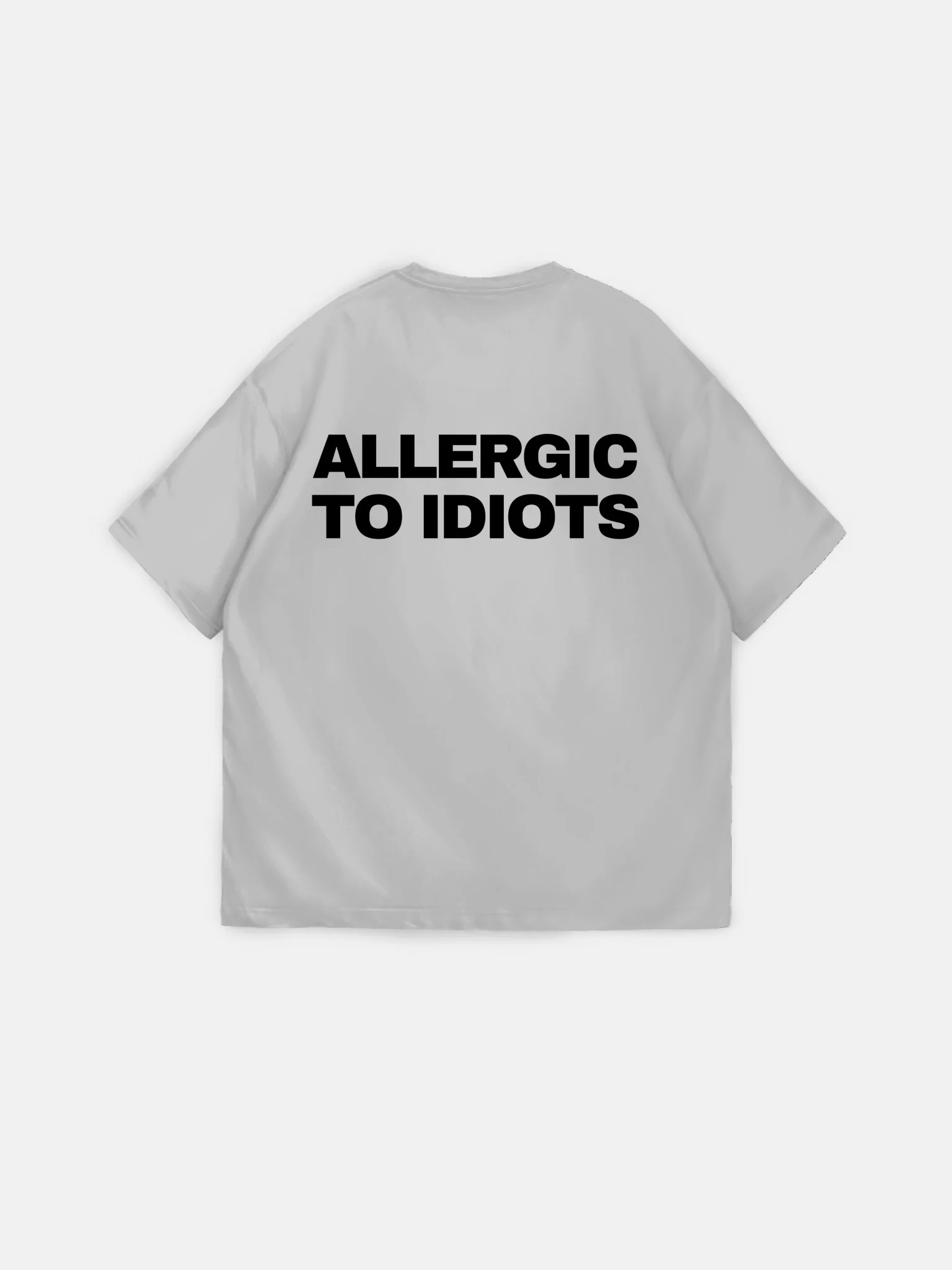 Oversize Statement T-shirt - Grey - Image 6