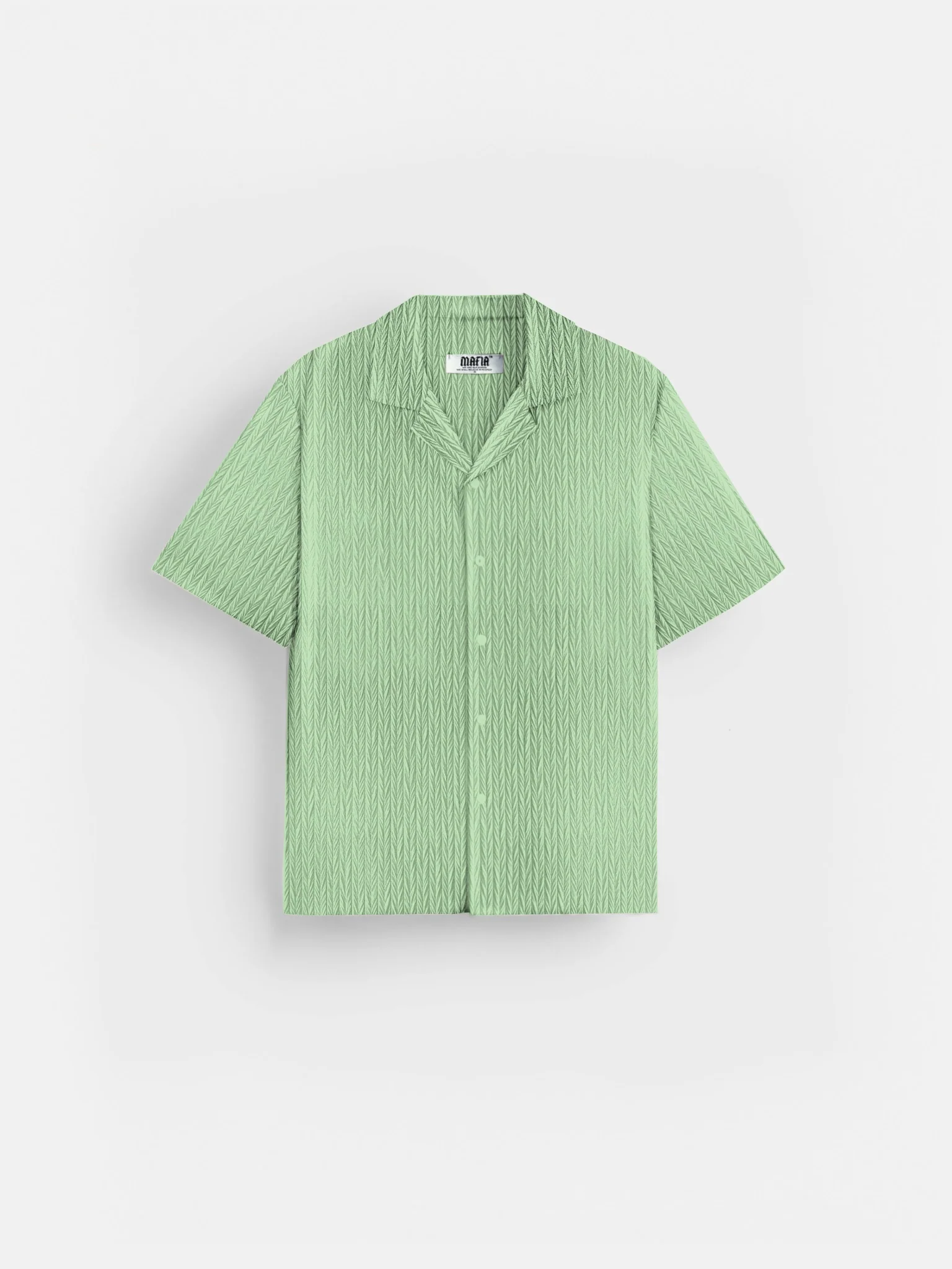 Oversize Structured Shirt - Quiet Green - Image 6