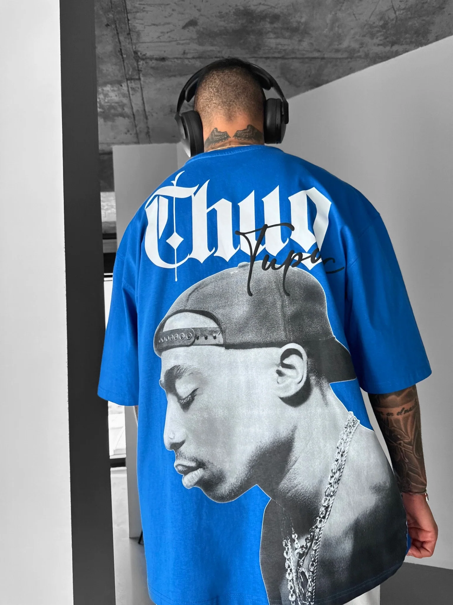 Oversize Thug Life T-shirt - Saks - Image 5