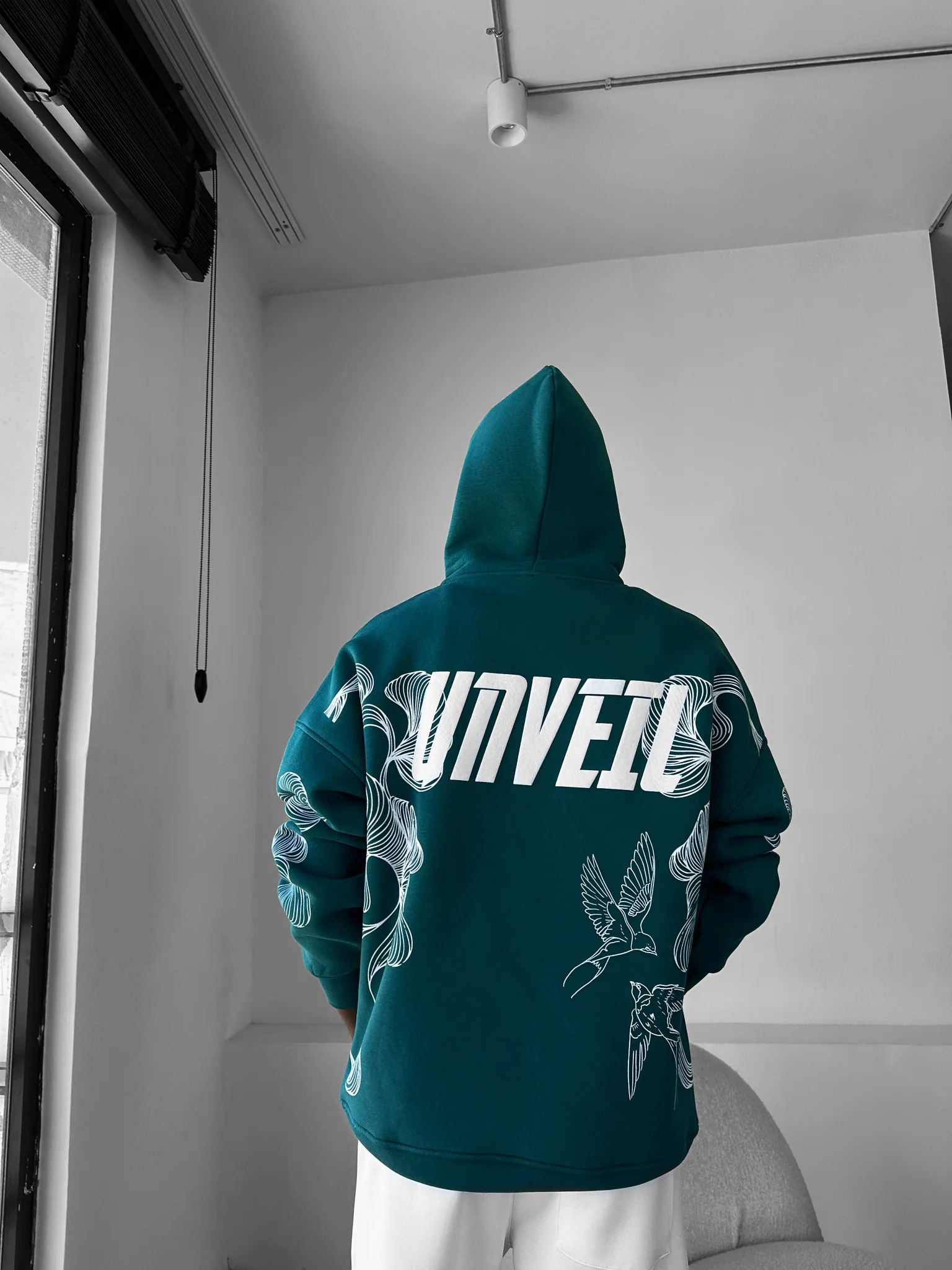 Oversize Unveil Hoodie - Sea Moss - Image 2