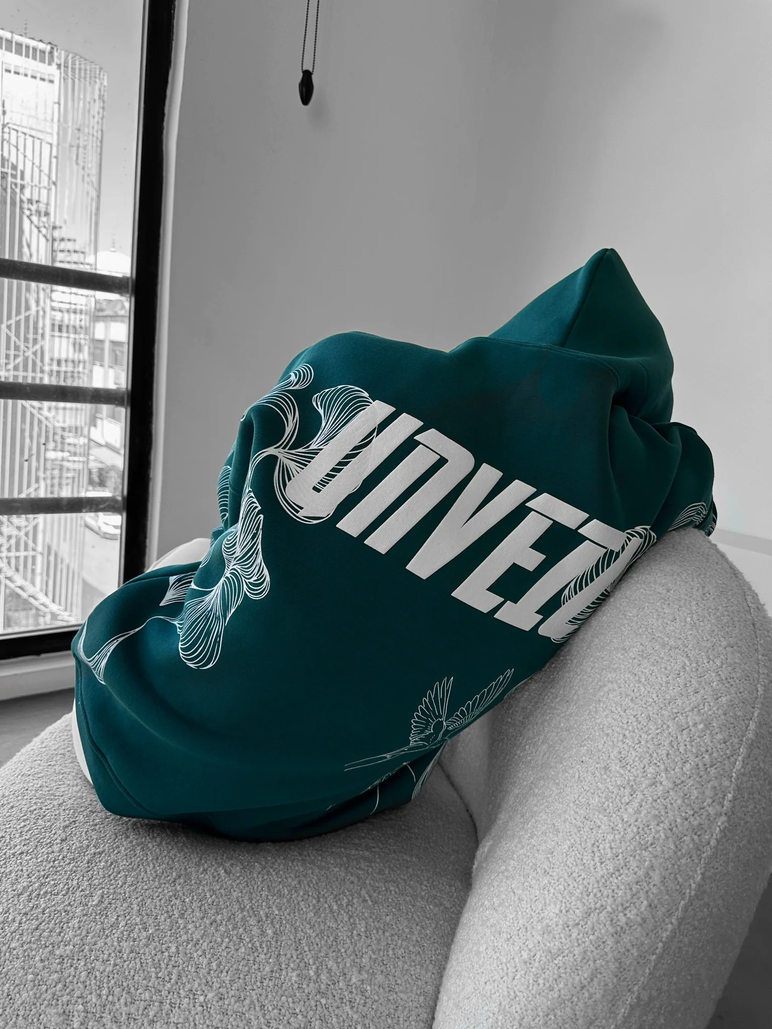 Oversize Unveil Hoodie - Sea Moss - Image 4