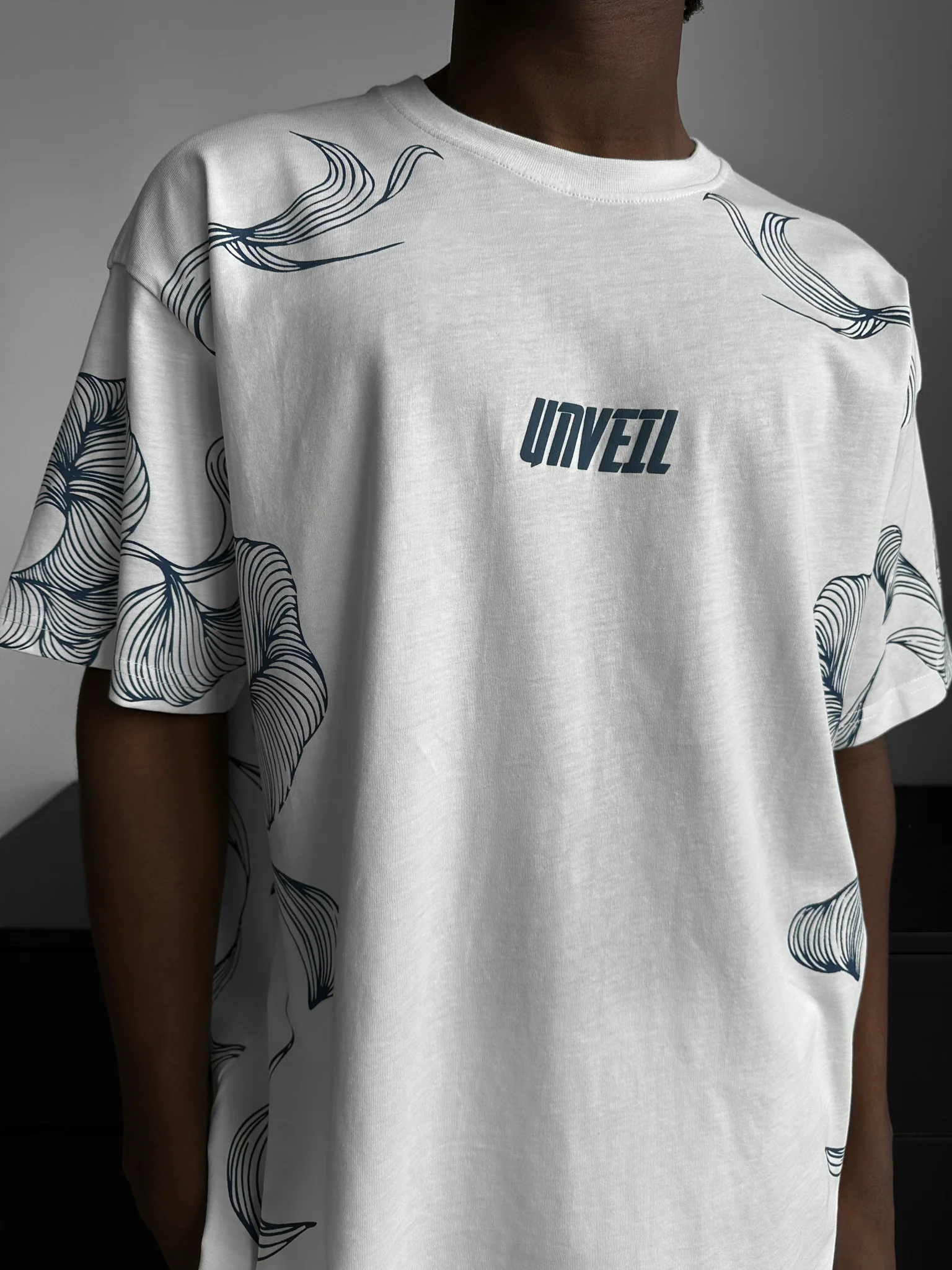Oversize 'Unveil' T-Shirt - Ecru - Image 2