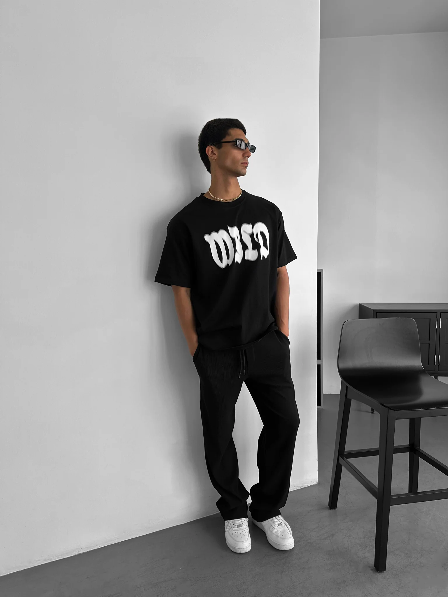 Oversize Wild T-shirt - Black - Image 5
