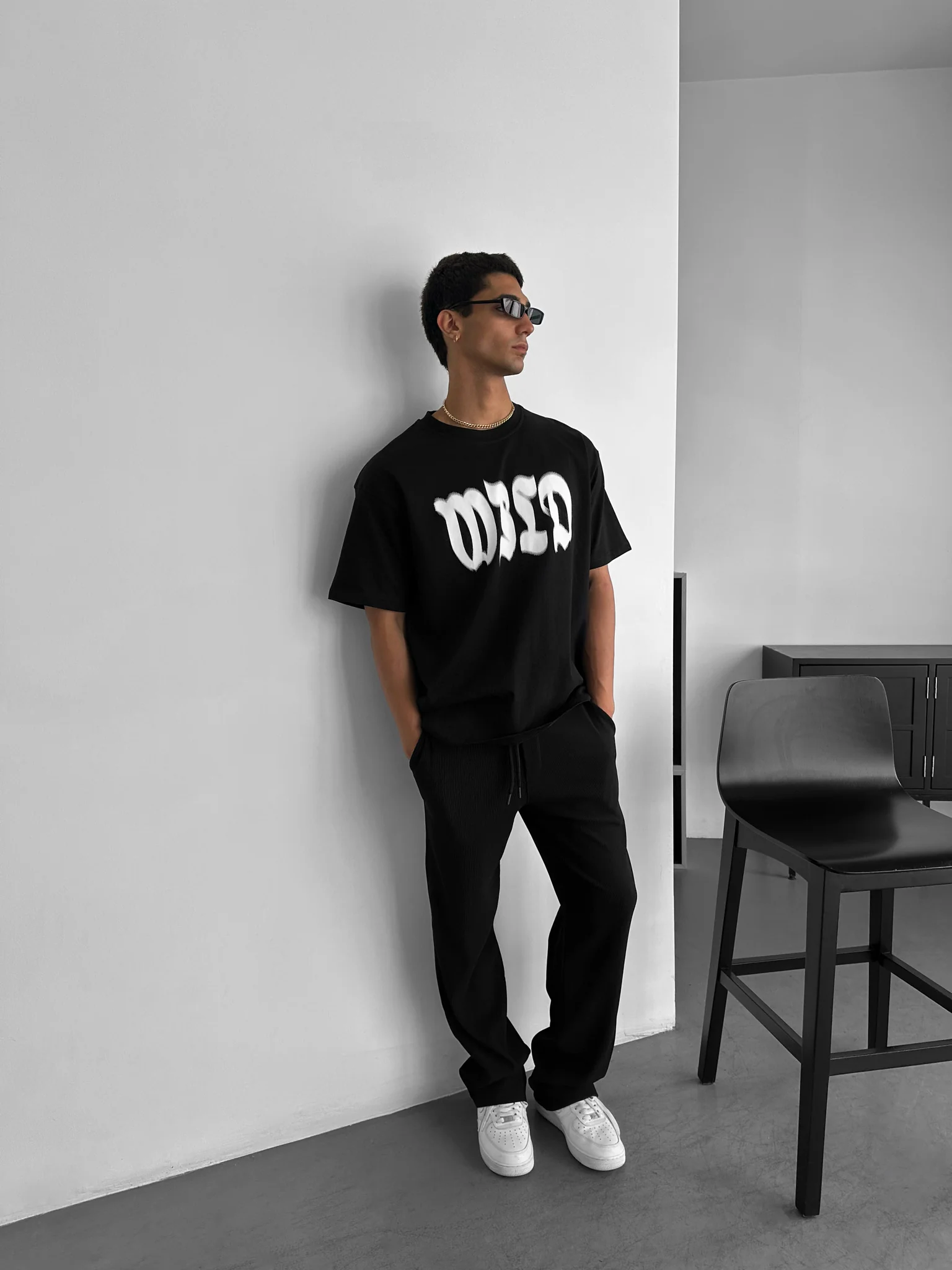 Oversize Wild T-shirt - Black - Image 6