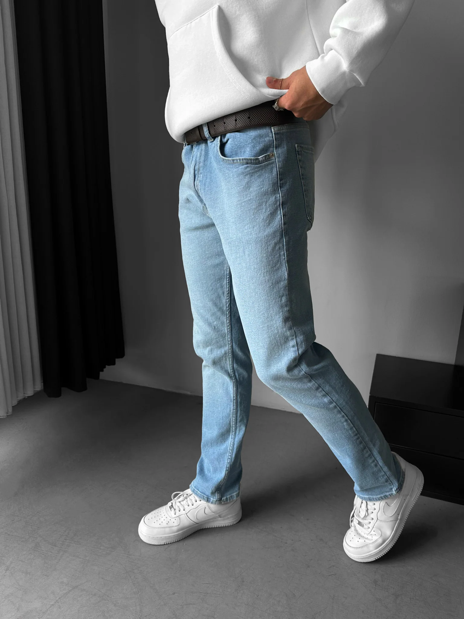 Regular Fit Basic Jeans - Blue - Image 2