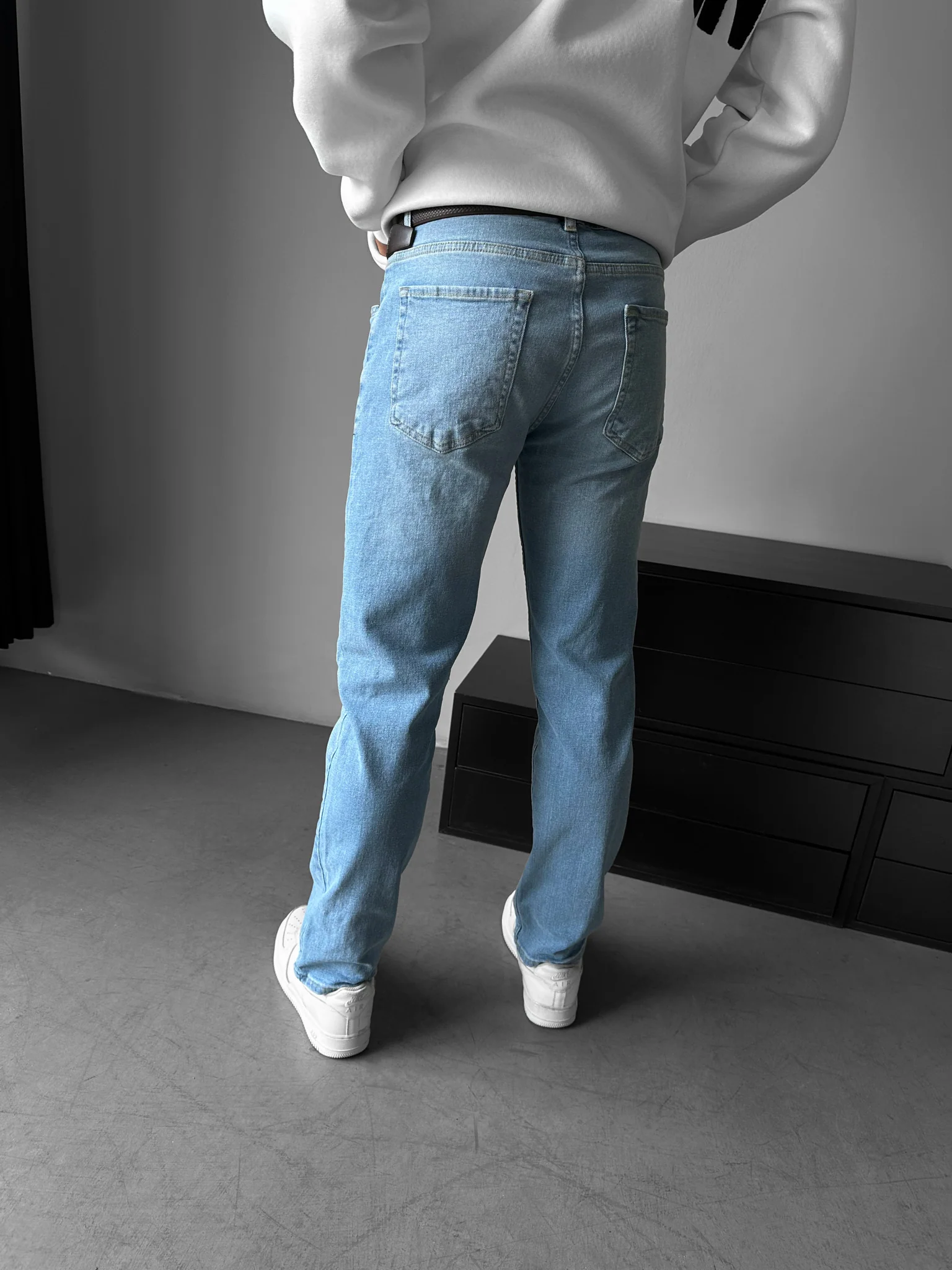 Regular Fit Basic Jeans - Blue - Image 3