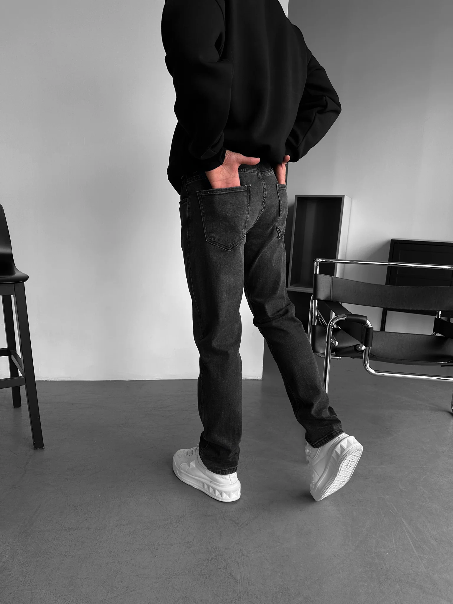Regular Fit Jeans - Black - Image 2