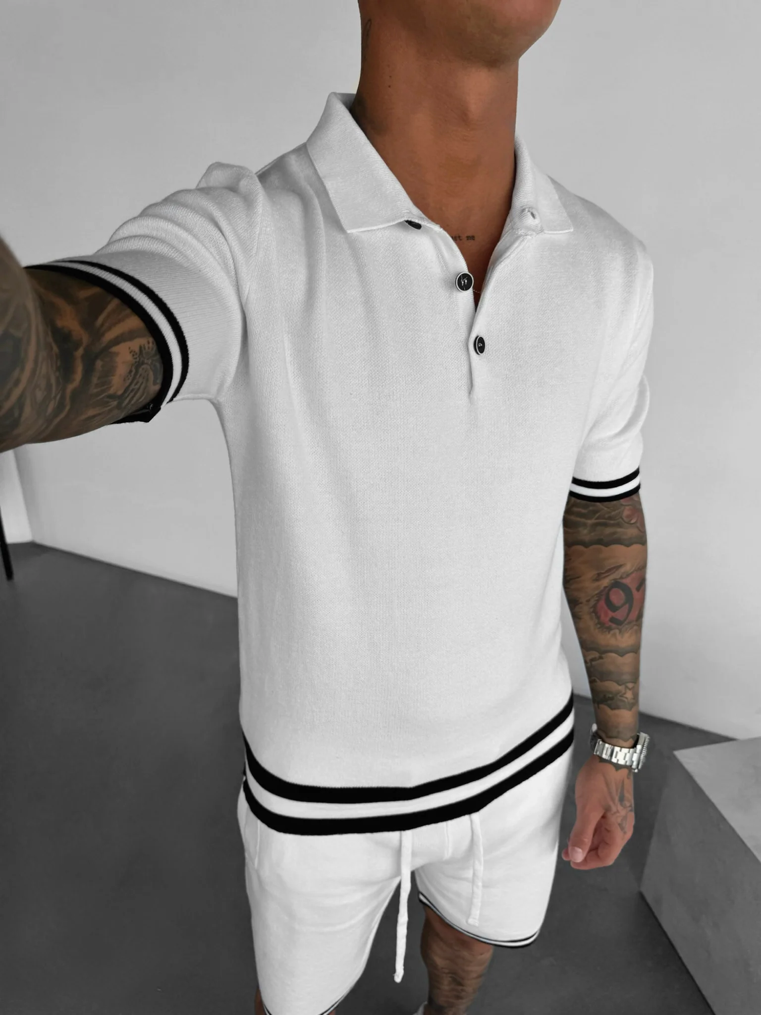 Regular Fit Knit T-shirt - Ecru