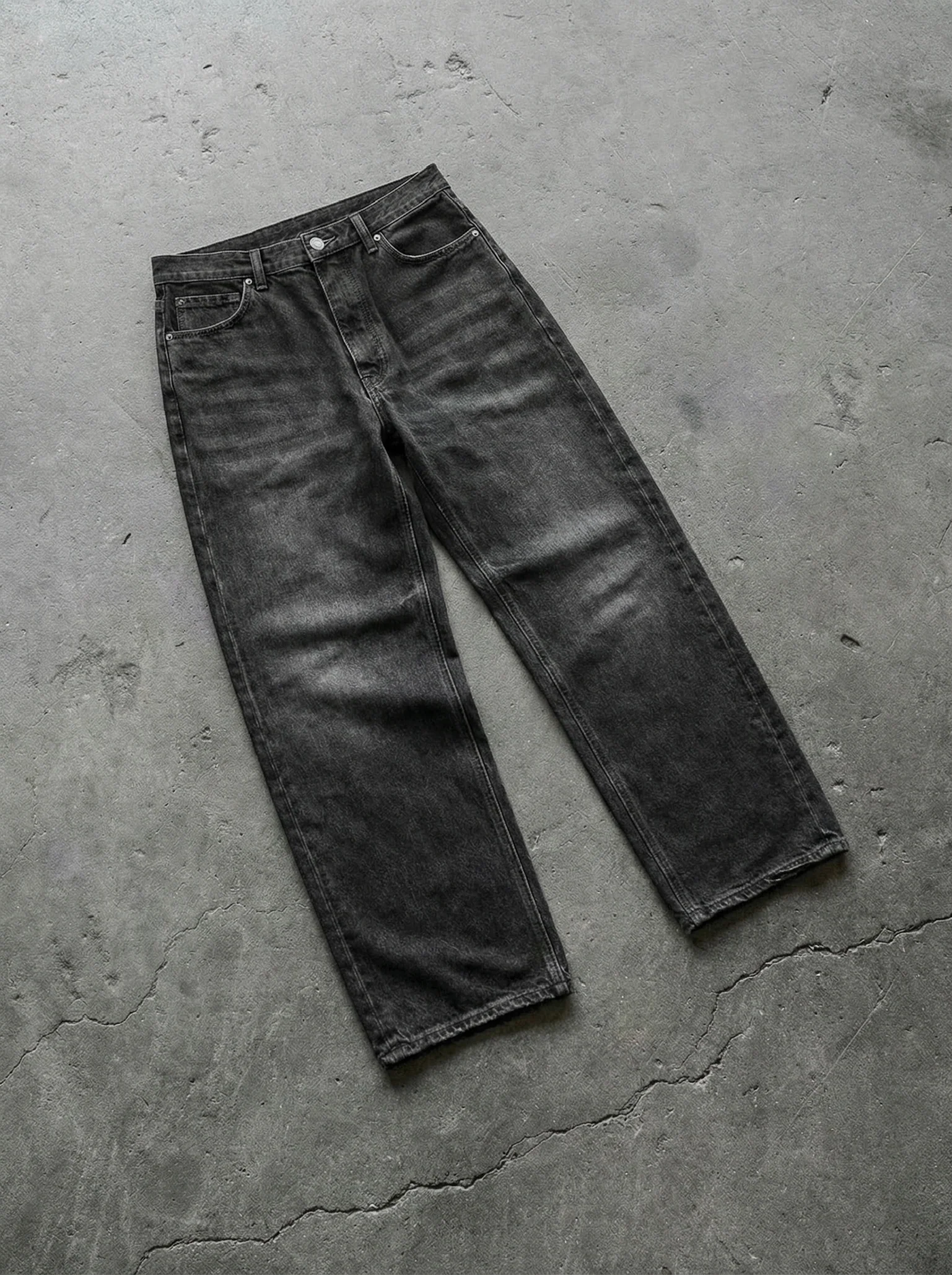 Relax Baggy Fit Jeans - Black