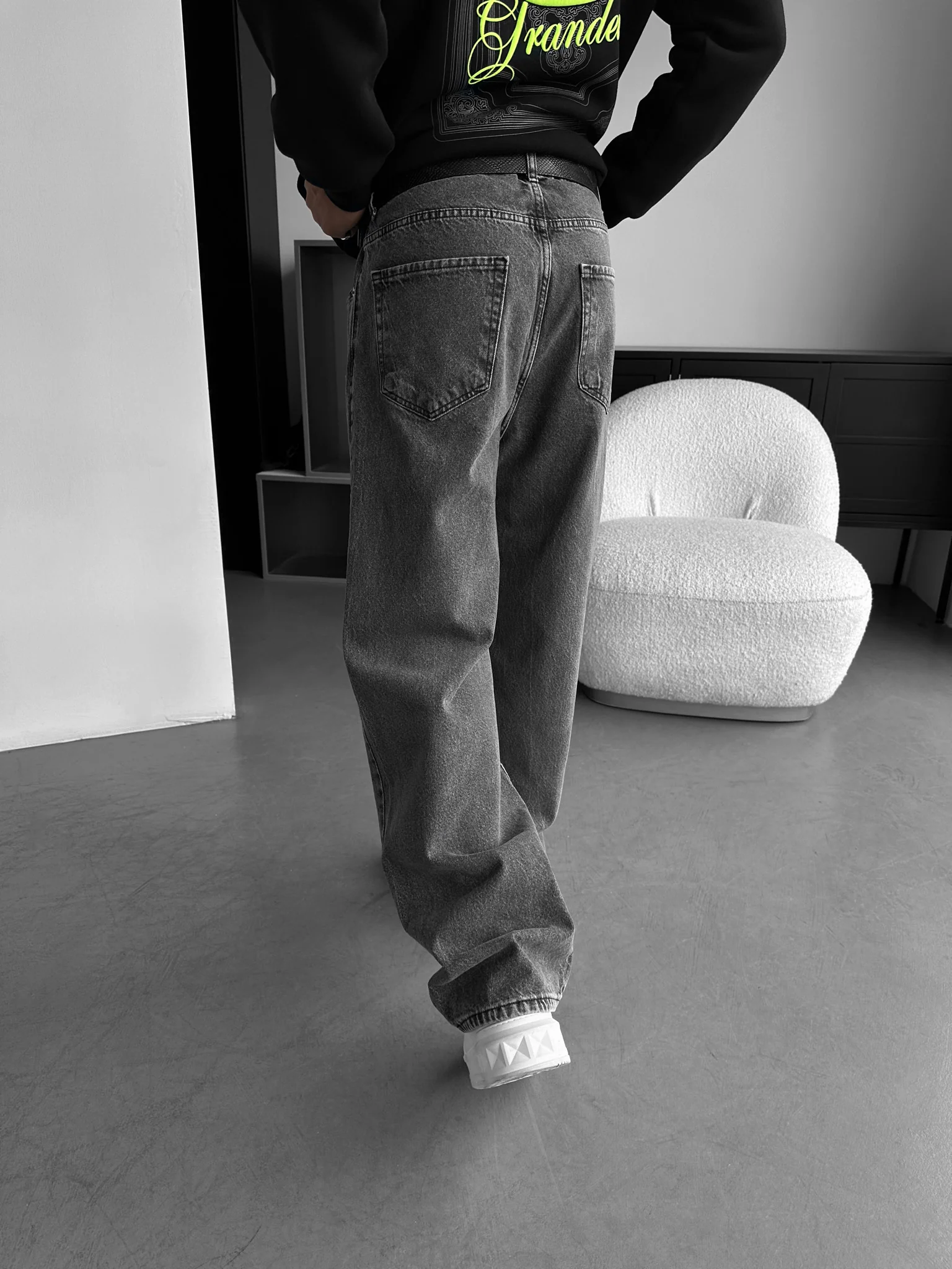 Relax Baggy Jeans - Anthracite - Image 4