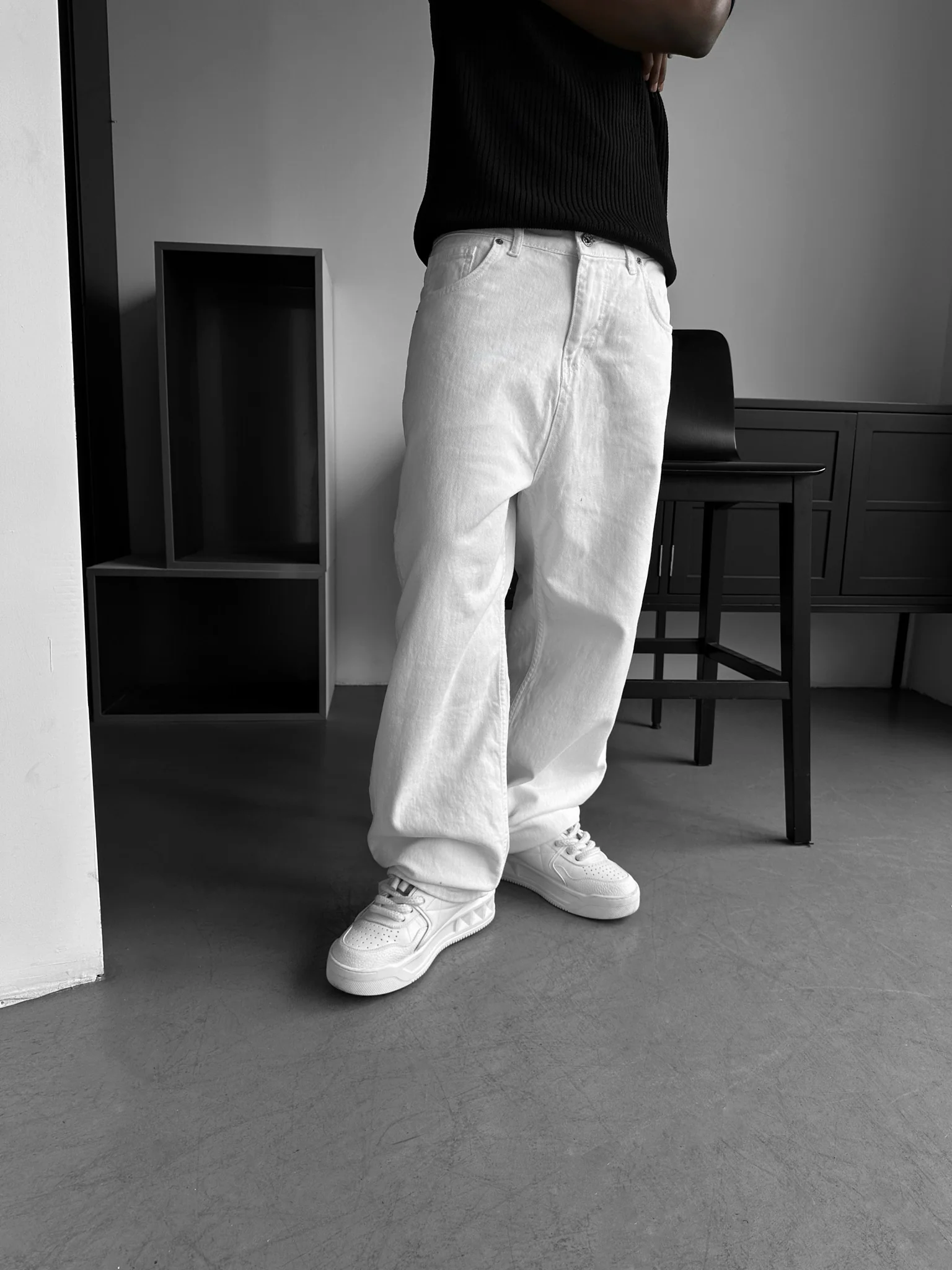 Relax Baggy Jeans - White