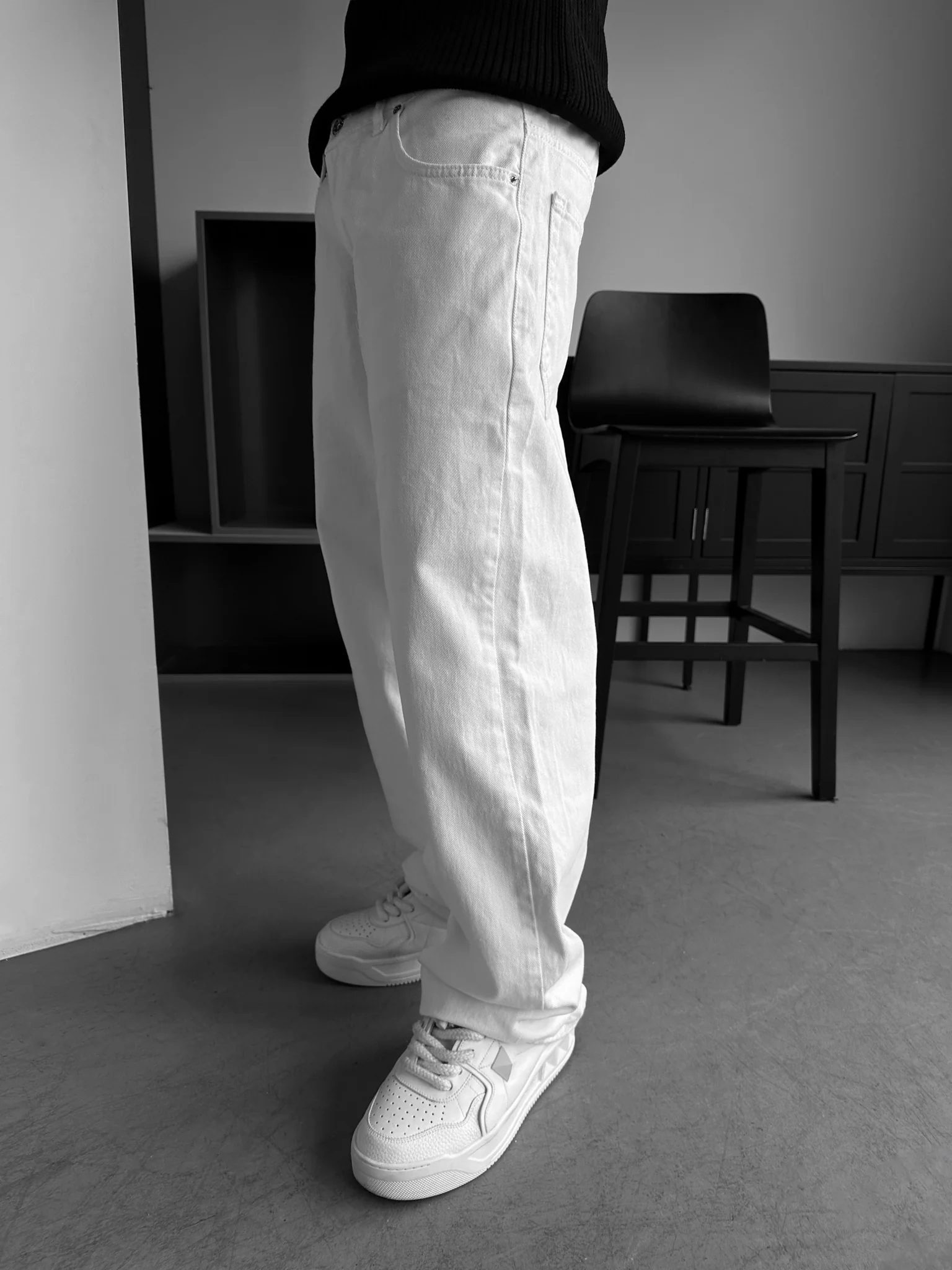 Relax Baggy Jeans - White - Image 3