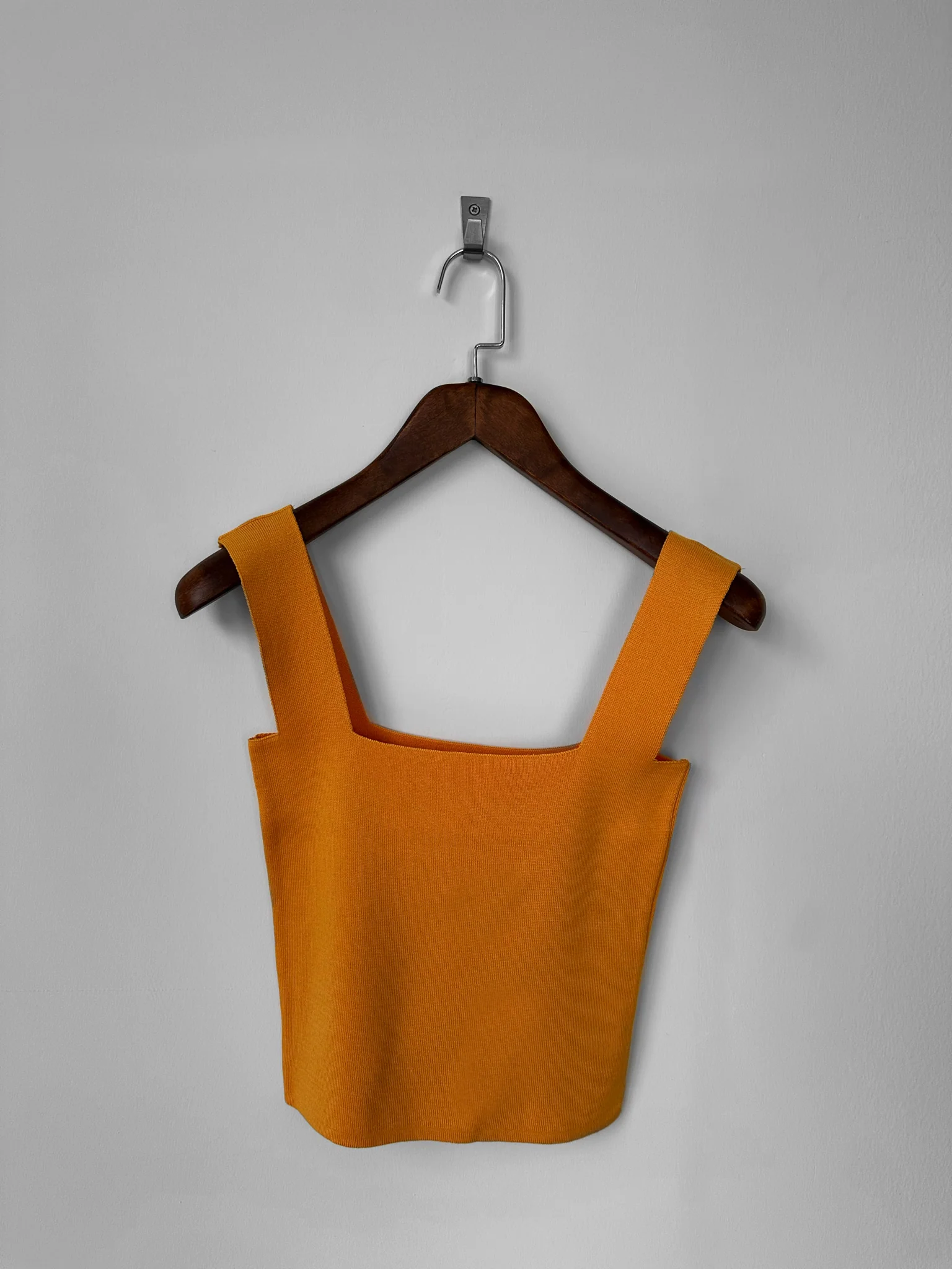 Square Neck Knit Top - Yellow - Image 5